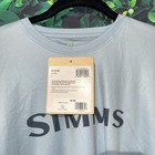 Size L- Simms Fishing Men   s Steel Blue Long Sleeve Tech T-shirt