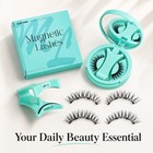 Magnetic Eyelashes Reusable Fluffy Volumizing Magnetic Lashes No Glue False Eyel
