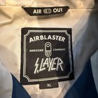 Airblaster Mens Stay Wild Snowboard Jacket Navy Blue Hooded Long Sleeve Size Xl