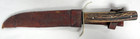 Vintage German Hoffritz Ny  original Bowie Knife  Fixed Blade W  Sheath 