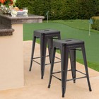 New Metal Chair Height Bar Stools 24 Inches Indoor outdoor Stool Patio Furniture