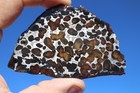 Sericho Pallasite Meteorite  Etched Full Slice Weight 39 Grams 3 25 Inch Usa
