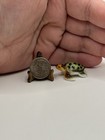 Vintage Mcm Bone China Sea Turtle Miniature Figurine Tiny Trinket
