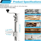 Commercial Can Opener For Restaurant  19    48cm Heavy Duty Table Mount Manual Can