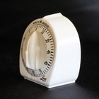 Vintage Lux Minute Minder Mechanical Kitchen Timer With Short Bell White Plastic