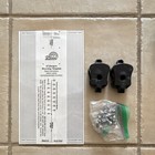 Large 22 Designs 75mm Telemark Ski Bindings Green black W  Heels   Hardware 