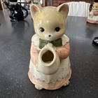 Vintage Takahashi San Francisco Cat Figural Teapot Made In Japan Ceramic Pitcher