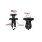 100pcs 8mm Bumper Clips Auto Car Hole Retainer Rivets Fastener Fender Push Pin