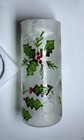 Yankee Candle Frosted Green Christmas Candle Holder Sleeve 8  Tall