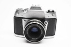 Exakta 500 Slr W carl Zeiss Jena Tessar 50mm F2 8   Case  Spool  Shoe