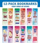 Bored Animal Sayings Bookmarks - Cat Theme  2-sets X 6 Cards 