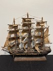 Vintage Wooden Spanish Frigate Model Ship Fragata Espanola 1780 Decor 