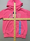 Gap Friendship Bracelet Design Full Zip Hoodie Girls Small  6 6x  Pink Preppy