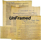 4 Documents Of Freedom - Authentic Reproductions On Antiqued Parchment  Us Const