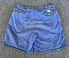 Polo Ralph Lauren Mens 38 Vtg Chino Shorts Blue Pleated Dad High Rise Dry Goods 