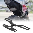 Adjustable Motorcycle License Tidy Plate Mount Bracket Rear Tail Mount Flip Up