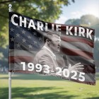 A True Patriot Charlie Kirk House Flag  Justice For Charlie Kirk Flag Political