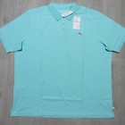 Tommy Bahama Mens Big   Tall Emfielder 2 0 Polo Shirt Blue Swell Aqua Supima