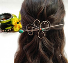 Blue Turquoise Red Coral Handmade Gemstone Hair Pin 925 Sterling Silver Jewelry