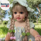 Lifelike Reborn Toddler Dolls Girl 22 Inch Realistic Lovely Babies Soft Full Bod