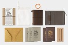Travelers Notebook Limited Card Size 20th Anniversary Set Brown