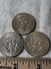 Kennedy Half Dollar 1964 Silver Coin Lot Of Three Coins
