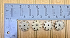 4 Pcs Erector Set Part Bt Pierced Disk 3 8  Hub Sintered Brass 3 W  Set Screws
