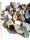 10 Lb Cut Slab Medium Size Gem Stone Crystals Agate Jasper  Rough Mix Lot