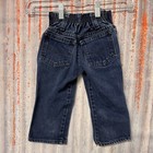 Vintage Levi s Denim Jeans Toddler Size 2 Dark Blue Wash Elastic Waist Black Tag