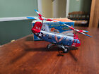 Vintage Nakayama Tin Usaf Twin Propeller Helicopter Wind-up Box Japan Works