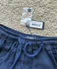 Nwt 100  Authentic Vilebrequin Cargo Shorts- Boys - Navy Blue - Linen - 6 Years