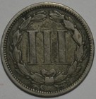 1866 3c Three Cent Nickel Vf