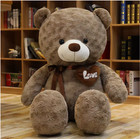 60cm New Hot High Quality 2 Colors Teddy Bear With Love Stuffed Animal Plush Toy
