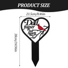 Cemetery Markers For Graves Cemetery Decorations Heart Memorial Plaque Stake    