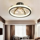 Tcfundy Flush Mount Led Ceiling Fan With Light  App Control W  Bluetooth Speaker