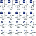 50pcs Saltwater Long Shank Fishing Hooks High Carbon Steel 12mm 78mm Hooks