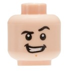       new Lego Minifigure Minifig Dual Sided Head Face Male Chin Dimple   Smile 