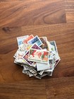 100 Used Us Stamps Lot Vintage Off Paper Collection Mixed Commemorative
