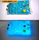 100pcs Glow In The Dark Resin Pebbles For Garden Path Aquarium Decoration - New