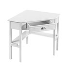 Corner Study Writing Desk With Storage Drawer 2 Shelves Home Office Workstation