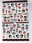Set Of 3d Nail Stickers Character Betty Boop Themed Nail Art Stickers