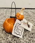 Johanna Parker Halloween Mini Pumpkin Peep Container Basket Figurine Transpac