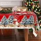 Christmas Tablecloth Rectangle 52x70 Inch  Rectangular  52  X 70   4-6 Seats 