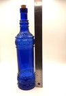 Vntg Cobalt Blue Decorative Bottle  Retro Home Decor  Window Displays