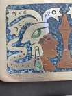Vintage 3 Belt Buckle Lot Alpaca Silver Tone Stone Mop Inlay Southwest Mexico