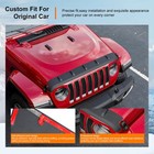 Deflector Fit 2007-2018 Jeep Wrangler Hood Protector Hood Shield Tpe Bug Shield