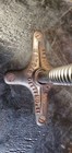 Great Antique Victorian Wooden Piano Stool With Glass Ball   Claw Feet
