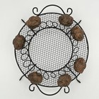 Farmhouse Chicken Wire Basket With Chickens Display Hen Egg Holder Rustic 9 Inch