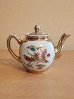 Vintage Chinese Porcelain Teapot Gold Dragon Phoenixdecorative