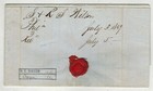 Stampless Folded Letter Philadelphia 1849 Blue Cxl    5  Marked Both Sides